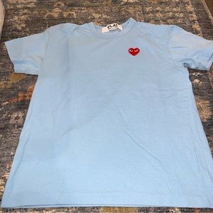 Comme Des Garçon Play Little Heart Baby Blue T-Shirt Fits Like Large